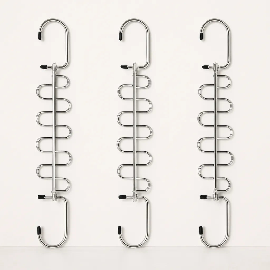 Space-Saving Metal Clothes Hanger
